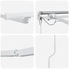 vidaXL Rama markizy Ze LED Lights Biały 350 x 250 cm Aluminium