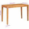 vidaXL Stół jadalny Brązowy 110 x 55 x 76 cm Lite Drewno Akacji