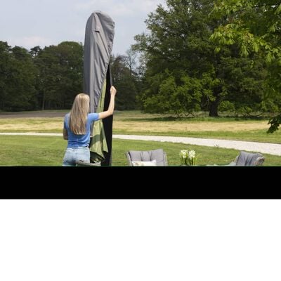 Madison Pokrowiec na parasol ogrodowy, 25x165 cm, szary