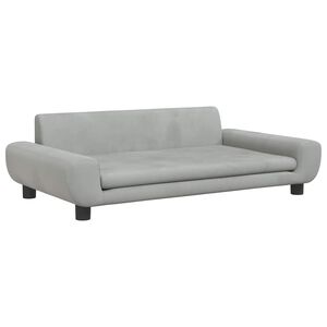 vidaXL Legowisko dla psa, jasnoszare, 100x54x33 cm, aksamitne