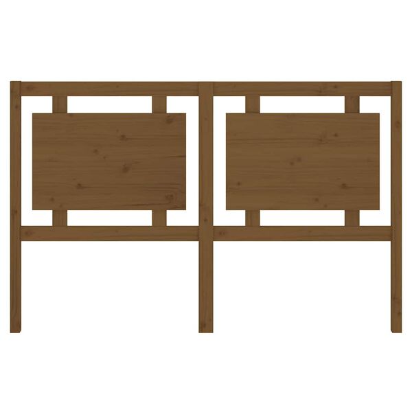 vidaXL Wezgłowie ł&oacute;żka, miodowy brąz, 155,5x4x100 cm, lita sosna