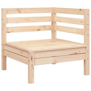 vidaXL Ogrodowa sofa narożna, lite drewno sosnowe