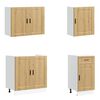 vidaXL Zestaw szafek kuchennych, Kalmar, 7-częściowy, dąb artisan