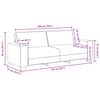 vidaXL | Sofa | z poduszką z poduszką Beżowy 221 x 77 x 82 cm Pł&oacute;tno