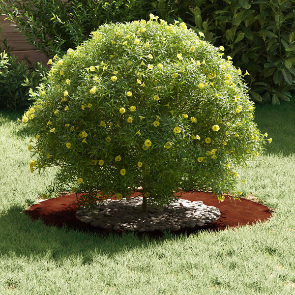 vidaXL odpowiedni dla płaskich pierścieni drzewa 5 pcs Brązowy