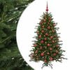 vidaXL Sztuczna choinka z bombką 120 cm 150 LED Ciepła biel