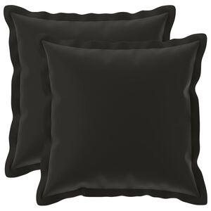 vidaXL Poszewka na poduszkę 2 szt. HOUTEN Czarny 30 x 30 cm Poliester