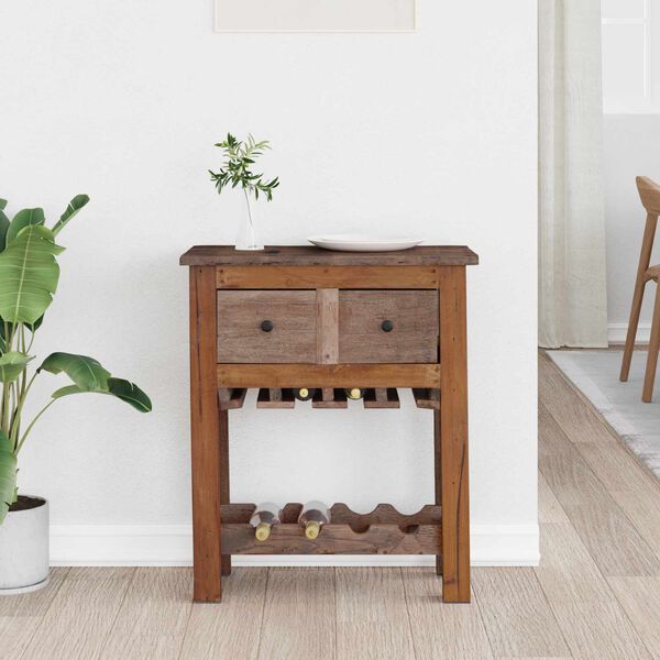 vidaXL Szafkowy Brązowy 60 x 30 x 70 cm Lite Drewno Recyklingowe