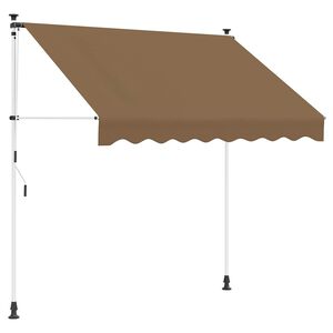 vidaXL Ręczna markiza zwijana Beżowy 350 cm