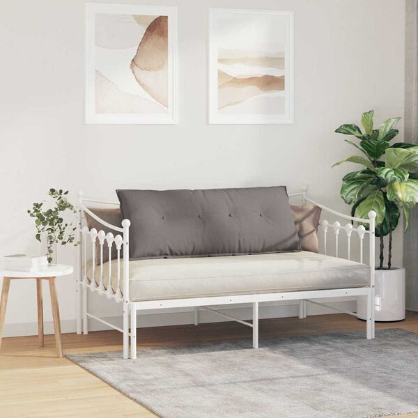 vidaXL Poduszka na plecy Ciemnoszary 120 x 19 x 50 cm tkanina