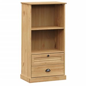 vidaXL Szafka na książki VIGO, 60x35x114,5 cm, lite drewno sosnowe