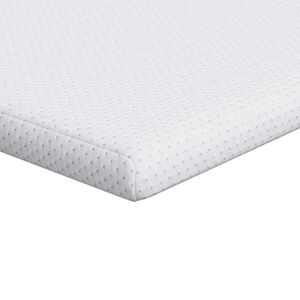 vidaXL Nakładka na materac Biały 70 x 200 cm Tkanina jacquard