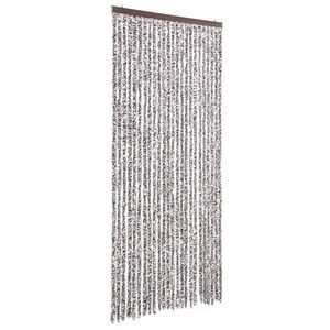 vidaXL Zasłona przeciwko owadom, brąz i beż, 100x220 cm, szenil