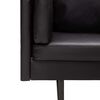vidaXL Sofa narożna, tapicerowana sztuczną sk&oacute;rą, czarna