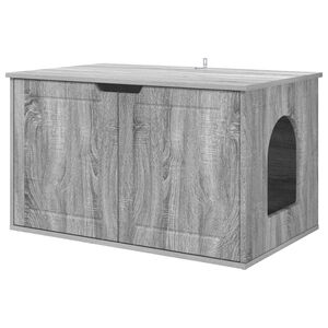 vidaXL Koty Dom Szary Sonoma 85 x 55 x 50,5 cm Drewno inżynieryjne