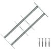 vidaXL Krata bezpieczeństwa do okien z 2 poprzeczkami 3 pcs 430-740 mm