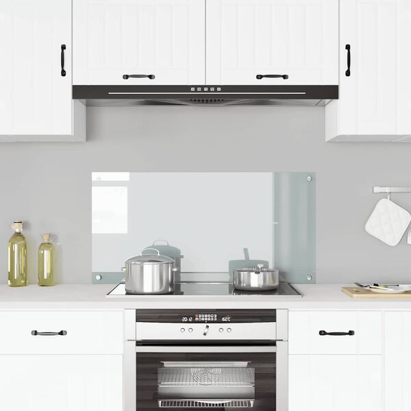 vidaXL Panel ochronny do kuchni, przezroczysty, 100x50 cm, szkło