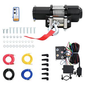 vidaXL Wciągarka elektryczna, 12 V, 4500 lb, 2040 kg, z pilotem