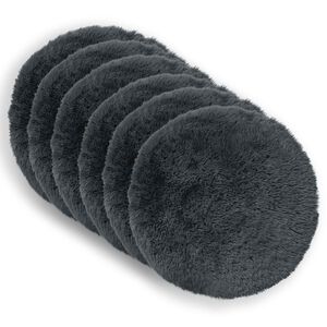 vidaXL Poduszka z poduszką HEERLEN 6 szt. antracytowy Fleece PV