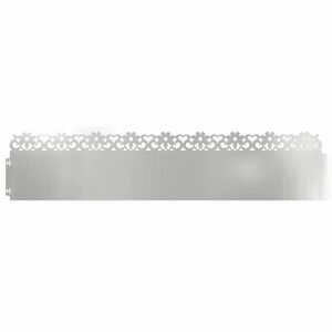 vidaXL Obrzeża trawnikowe 10 szt. 103 x 0,05 x 22 cm Stal ocynkowana