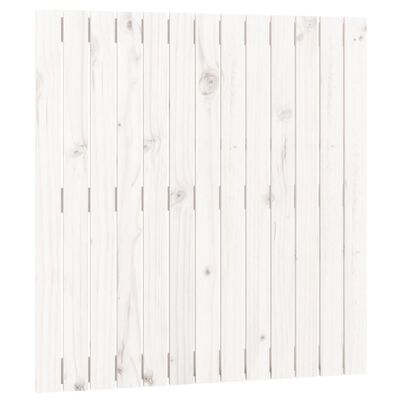 vidaXL Wezgłowie łóżka, białe, 82,5x3x90 cm, lite drewno sosnowe