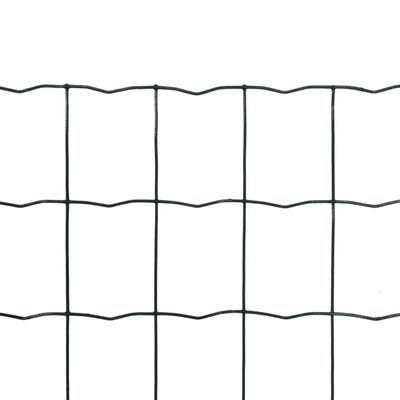 vidaXL Euro ogrodzenie, stalowe, 10 x 1,0 m, zielone