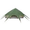 vidaXL Namiot Teepee z dachem Zielony i szary 600 x 600 x 347 cm