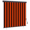 vidaXL Roleta Pomarańczowy i brązowy 180 x 250 cm Materiał i Aluminium