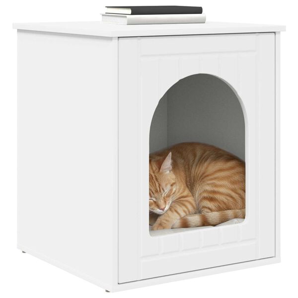 vidaXL Koty Dom Biały 53 x 52 x 62 cm Materiał drewnopochodny