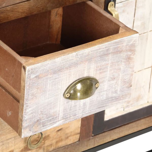 vidaXL Szafka, 60x30x70 cm, lite drewno z odzysku