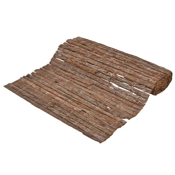 vidaXL Ogrodzenie z kory, 400 x 170 cm