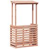 vidaXL Barowy stolik ogrodowy z daszkiem, 112,5x57x195,5 cm, drewniany