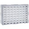 vidaXL Organizer z 64 szufladkami, 52x16x37,5 cm