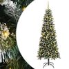 vidaXL Sztuczna choinka zielony 240 cm PVC, plastik i stal