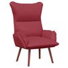 vidaXL fotel Czerwone wino 69 x 74 x 93 cm Sztuczna sk&oacute;ra
