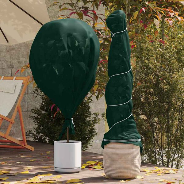 vidaXL Fleece Ochronny dla Roślin Przed Mrozem Zielony 100 x 3,2 m