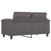 vidaXL 2-osobowa sofa, szary, 120 cm, sztuczna sk&oacute;ra