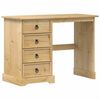 vidaXL Toaletka Corona, 104x47x75 cm, lite drewno sosnowe