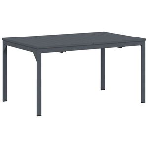 vidaXL St&oacute;ł do kolacji na zewnątrz Antracyt 210 x 90 x 73 cm Stal
