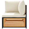 vidaXL Ogrodowe siedzisko narożne z poduszkami, lite drewno akacjowe