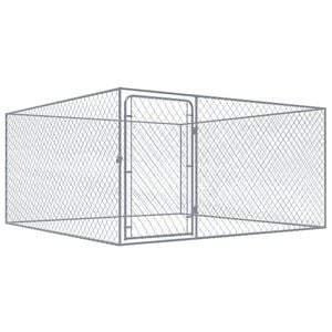 vidaXL Kojec dla psa z galwanizowanej stali, 2 x 2 x 1 m