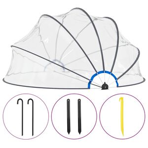 vidaXL Kopuła basenowa 440x220 cm