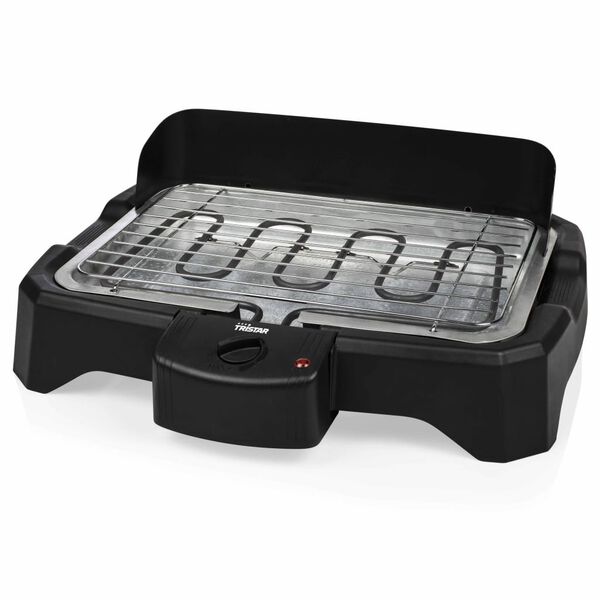 Tristar Elektryczny grill stołowy, 2000 W, 34,5 x 23 cm, czarny
