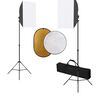 vidaXL Zestaw studyjny z lampami softbox i blendami