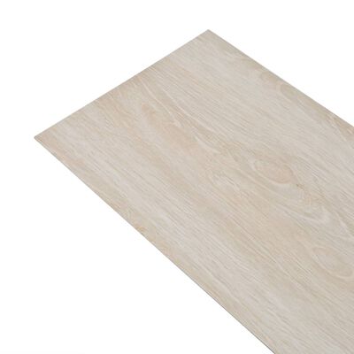 vidaXL Panele podłogowe z PVC, 5,26 m², 2 mm, biały dąb, bez kleju