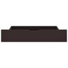 vidaXL Rama ł&oacute;żka z 4 szufladami, ciemnobrązowa, 140x200 cm, sosnowa