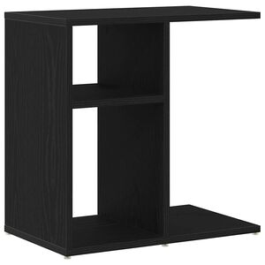 vidaXL Stolik boczny Czarny Dąb 50 x 30 x 50 cm Drewno inżynieryjne