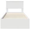 vidaXL Ramka ł&oacute;żka Biały 90 x 190 cm Materiał drewnopochodny