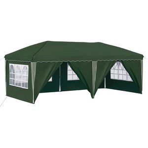 vidaXL Namiot imprezowy rozkładany 575 x 288 x 245 cm zielony