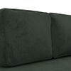 vidaXL Szezlong z poduszkami i wałkiem, ciemnozielony, aksamitny